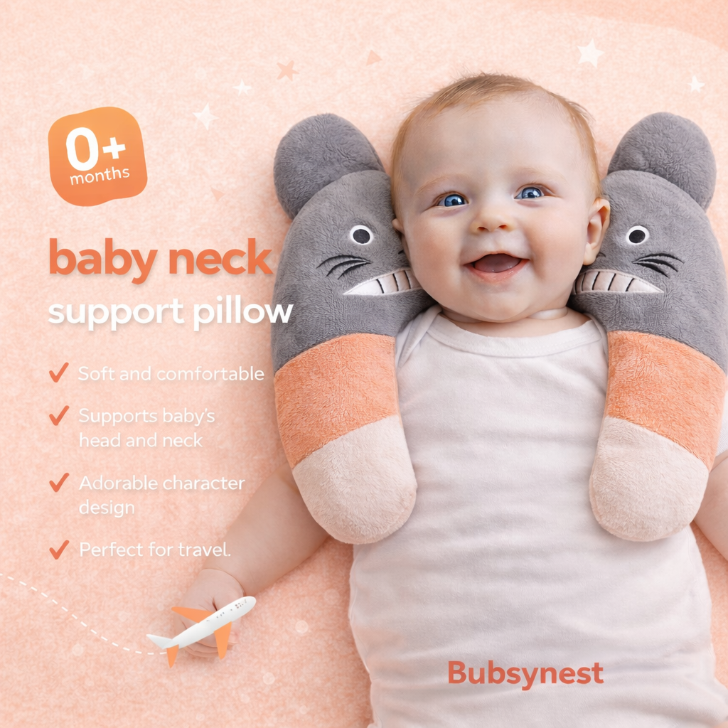 Newborn Baby Neck Support Pillow – Soft, Gentle & Cozy Comfort