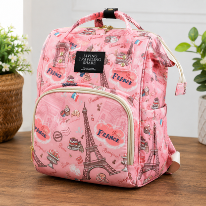 Multi-Function Diaper Bag Backpack for Moms | Waterproof Baby Travel Bag with Bottle Pockets