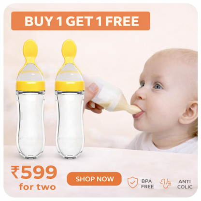 Baby Silicone Feeding Bottle (BUY 1 GET 1 FREE)