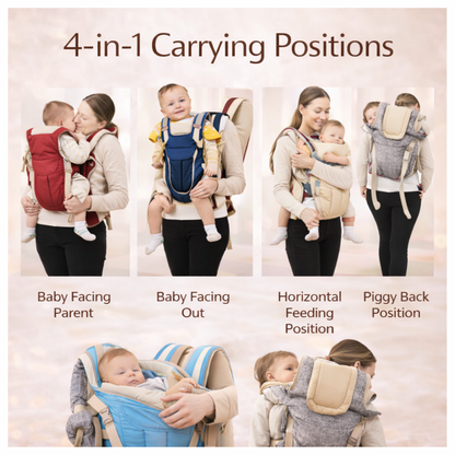 4-in-1 Adjustable Baby Carrier Bag