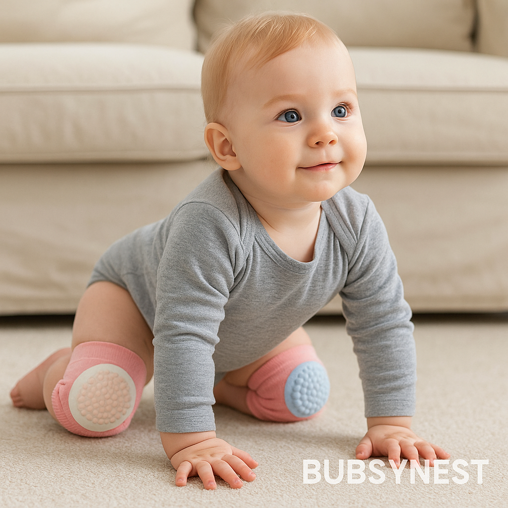 Baby Knee Pads for Crawling (2 Pairs) | Soft & Safe |