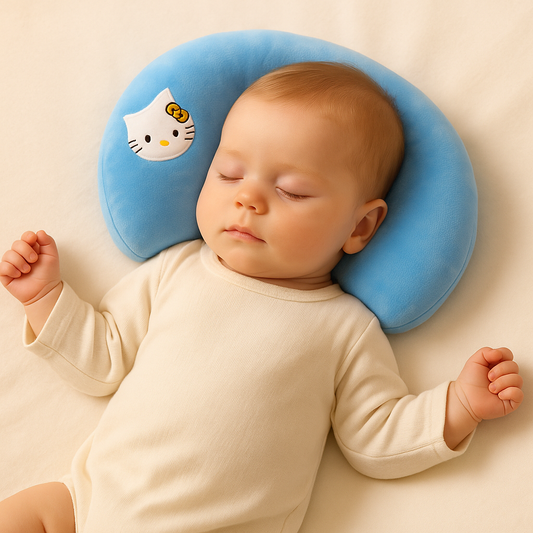 New Born Baby Round Shape Pillow – Soft Head Support for Newborns