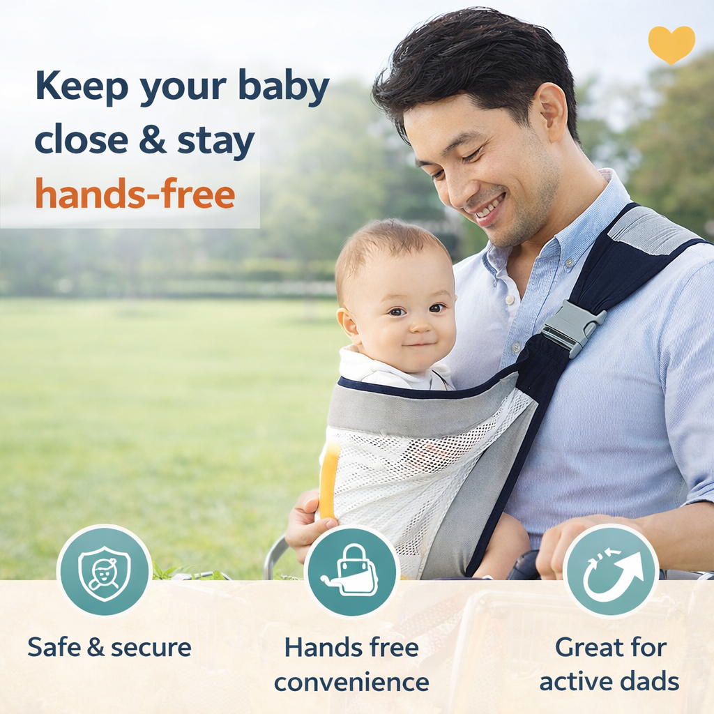 Baby Carrier Sling Wrap – Newborn to Toddler | Soft & Comfortable