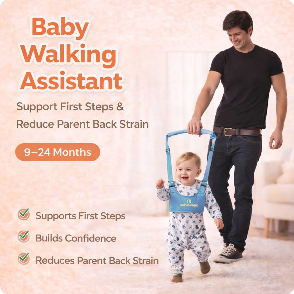 Baby Walking Assistant Belt | Adjustable Toddler Learning Harness (9–24 Months)