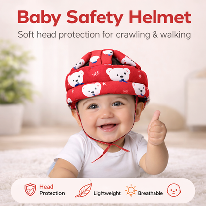 Baby Safety Helmet – Soft Head Protection for Crawling & Walking Babies