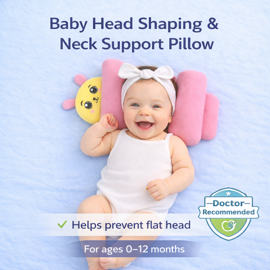 Baby Head Shaping & Neck Support Pillow (0–12 Months)