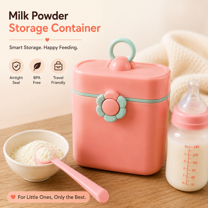 Baby Milk Powder Container with Scoop | BPA-Free Airtight Formula Dispenser