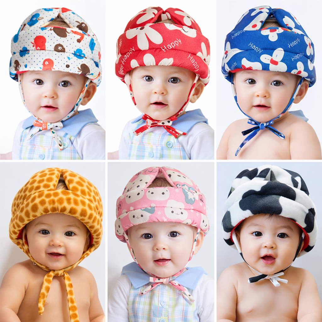 Baby Safety Helmet – Soft Head Protection for Crawling & Walking Babies