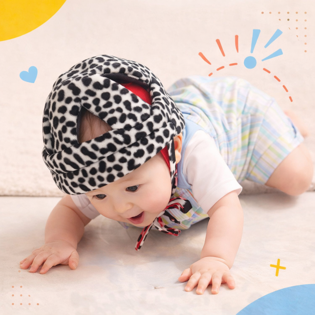 Baby Safety Helmet – Soft Head Protection for Crawling & Walking Babies