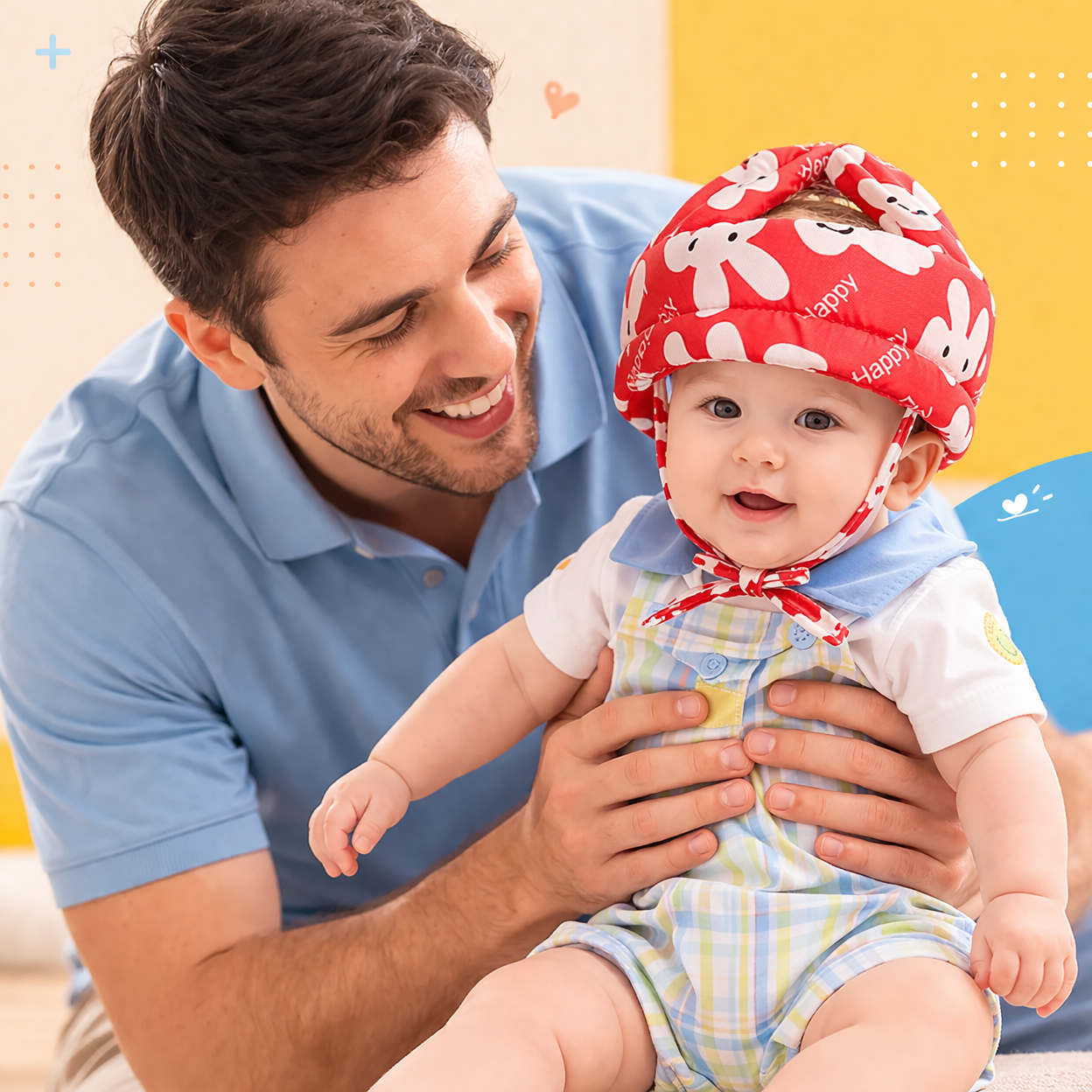 Baby Safety Helmet – Soft Head Protection for Crawling & Walking Babies