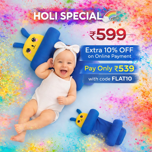 Baby Head Shaping & Neck Support Pillow (0–12 Months)