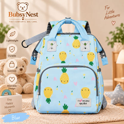 BubsyNest Baby Diaper Bag Backpack | Premium Spacious Baby Essentials Organizer with Multiple Compartments