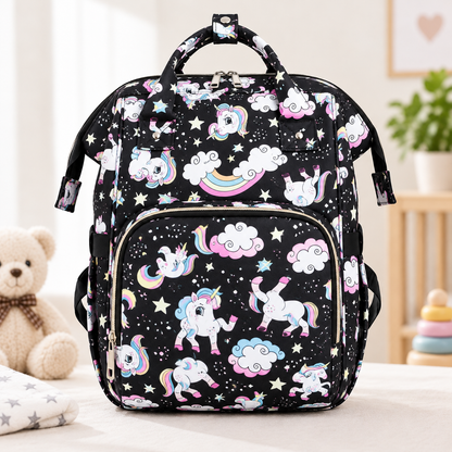 BubsyNest Mother & Baby Diaper Bag Backpack | Spacious Multi-Compartment Baby Organizer Bag for Travel & Daily Use