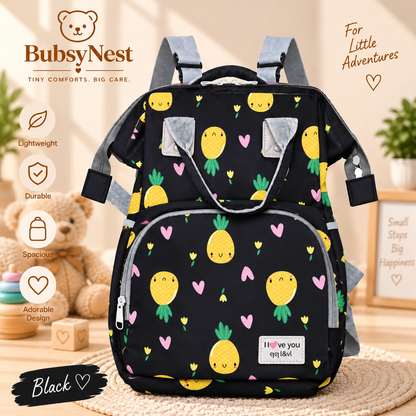 BubsyNest Baby Diaper Bag Backpack | Premium Spacious Baby Essentials Organizer with Multiple Compartments