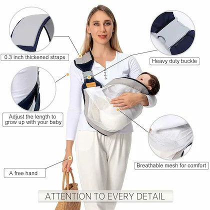 Baby Carrier for Newborn to Toddler – Soft Mesh, Ergonomic