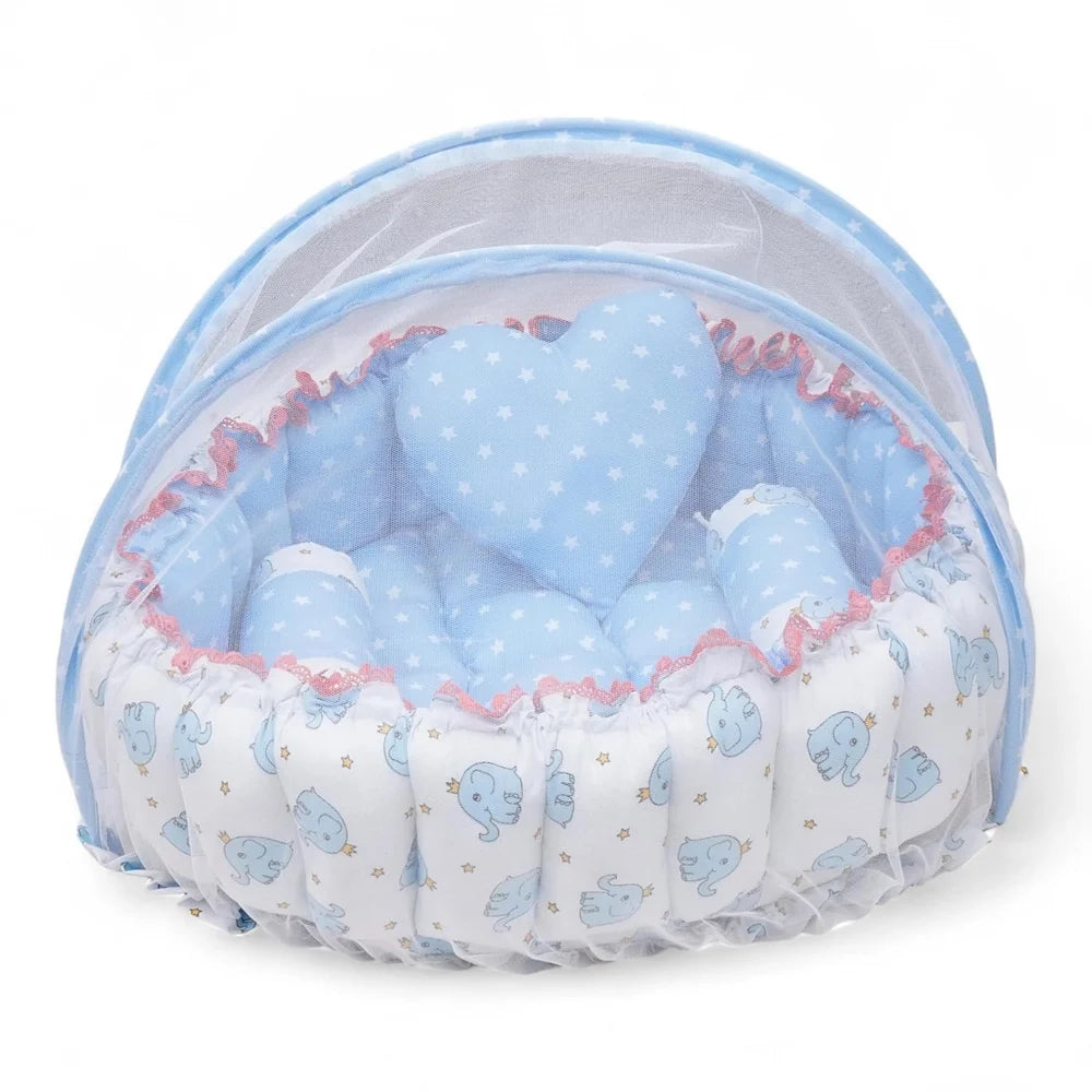Round Baby Tub Bed | Soft & Cozy Baby Lounger