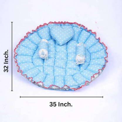 Round Baby Tub Bed | Soft & Cozy Baby Lounger